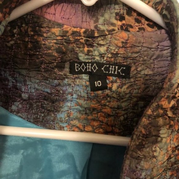 Multi color Boho Chic jacket size 10 - Picture 2 of 4